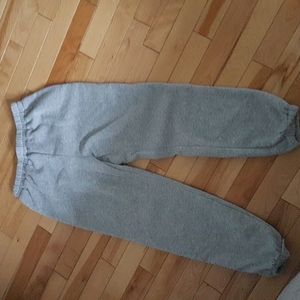 Gray jogging pants